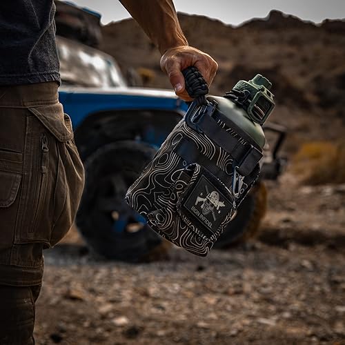 Miniatura 3 de Iron InfideI Battle - Funda para botella de agua de 64 onzas, solo para botella de agua de acero de medio galón y 2 L, funda de nailon resistente