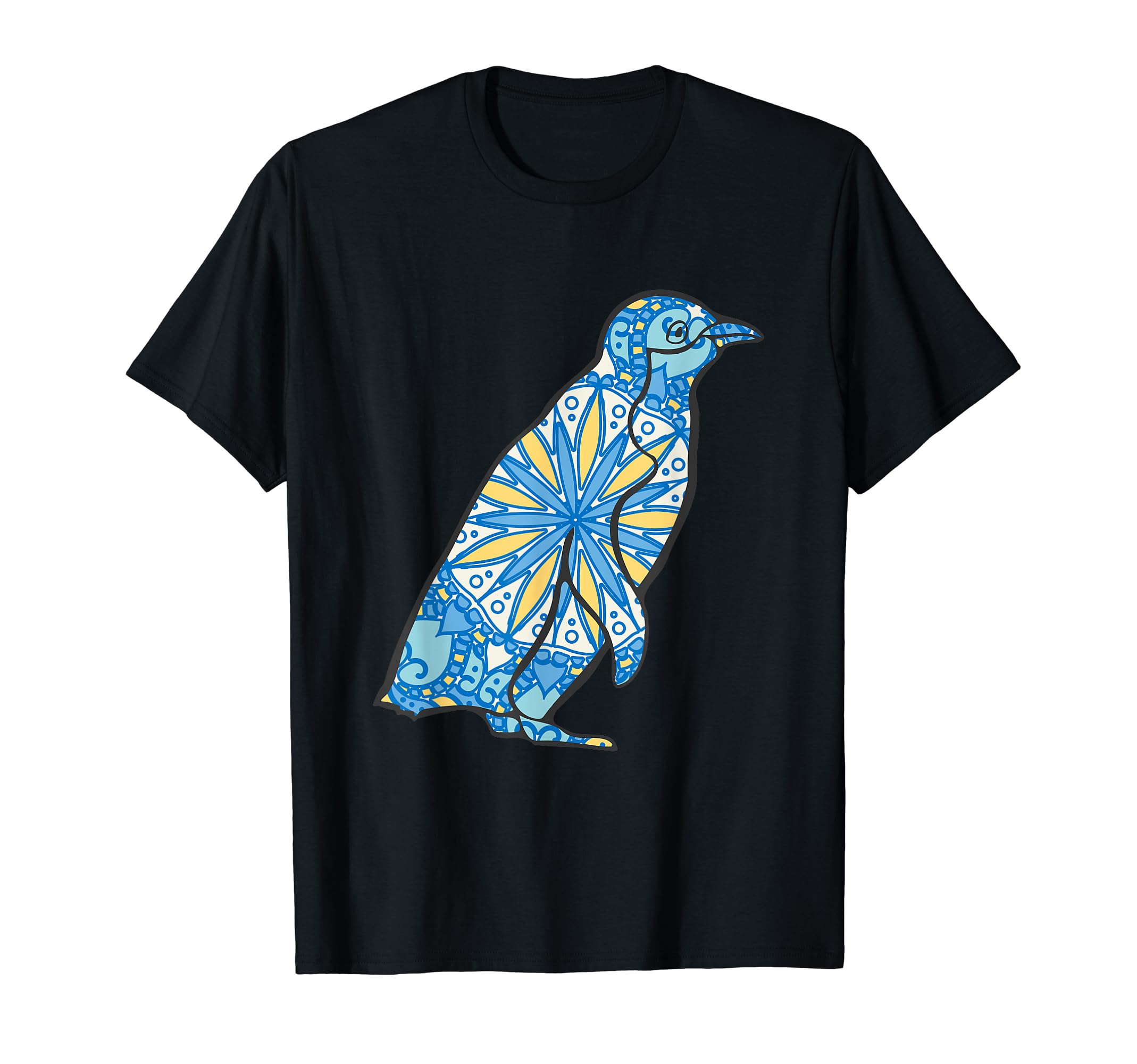 Mandala Animal Pattern Art ApparelMandala Penguin Geometric Pattern Art Mandala Animal T-Shirt