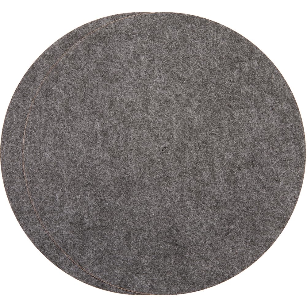 CRASPIRE 2Pcs Vinyl Record Felt Pad Turntable Platter Mat 11.6 Inch Gray Anti Slip Anti Static Flat Round Disc Protective Wool Player Slipmat Mats for Damped Resonance Cleaner Audio Output Home