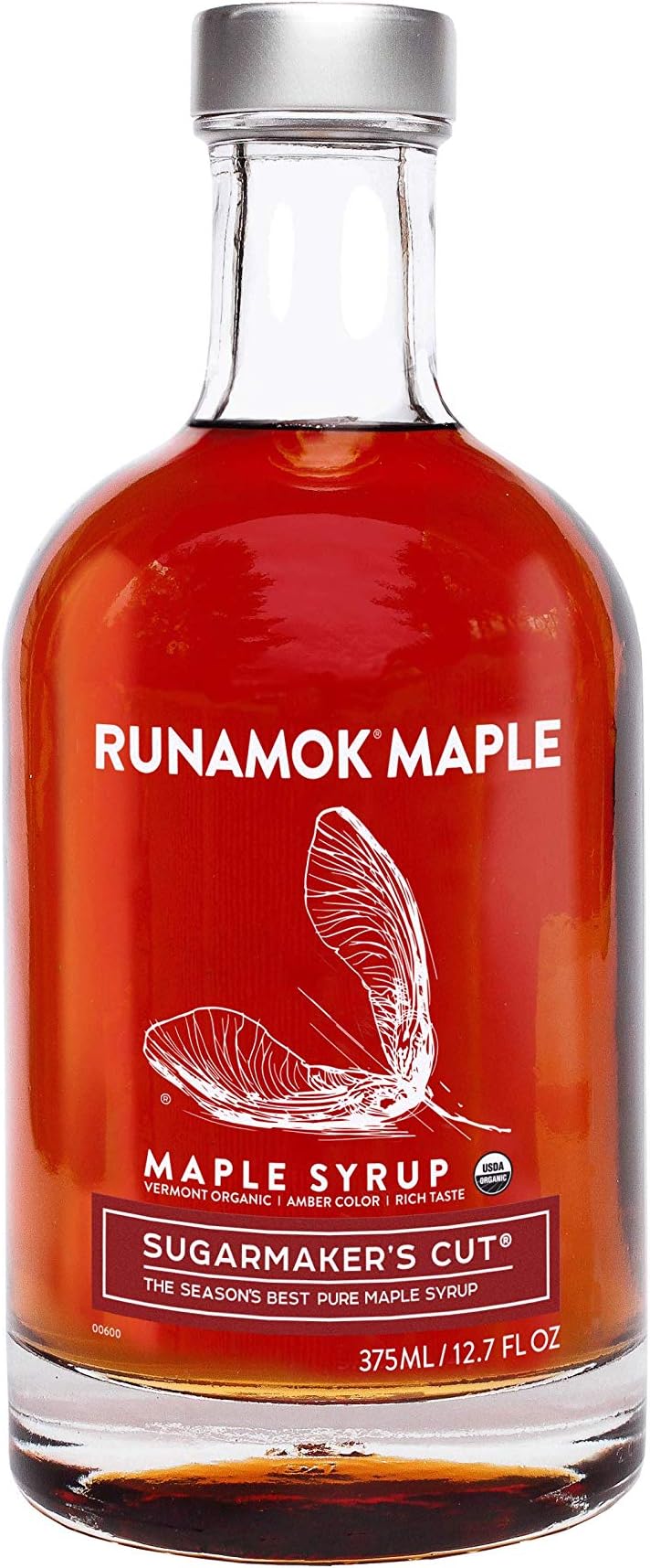 Maple Syrup Organic Sugarmaker's Cut - Grade A Vermont Maple Syrup, Amber Color, Rich Taste | Pure Organic Maple Syrup & 100% Natural | Classic Breakfast & Pancake Syrup | 12.68 Fl Oz (375mL)