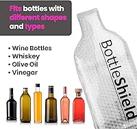 Vista 7 de Bottle Shield - Bolsa de viaje reutilizable con protector de vino (paquete de 3) – Funda de envío de botellas irrompible, a prueba de fugas