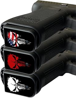 Gun Vinyl Decals for Pistol Mag Base Plates 12-Pack