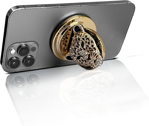 Miniatura 10 de HANDL O MagSafe Silver Croc - Agarre y soporte extraíble para teléfono inteligente, para carga magnética