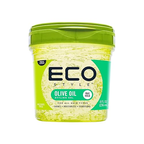 Ecoco Eco Style - Aceite de oliva en gel - Aceite de oliva 100 puro - Añade brillo y domesa las puntas abiertas - Estilo ingrávido nutre y repara