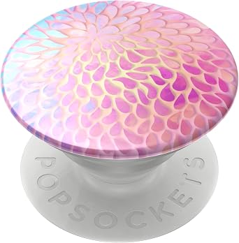 PopSockets PopGrip Phone Grip and Phone Stand, Collapsible, Swappable Top, Petal Power Gloss
