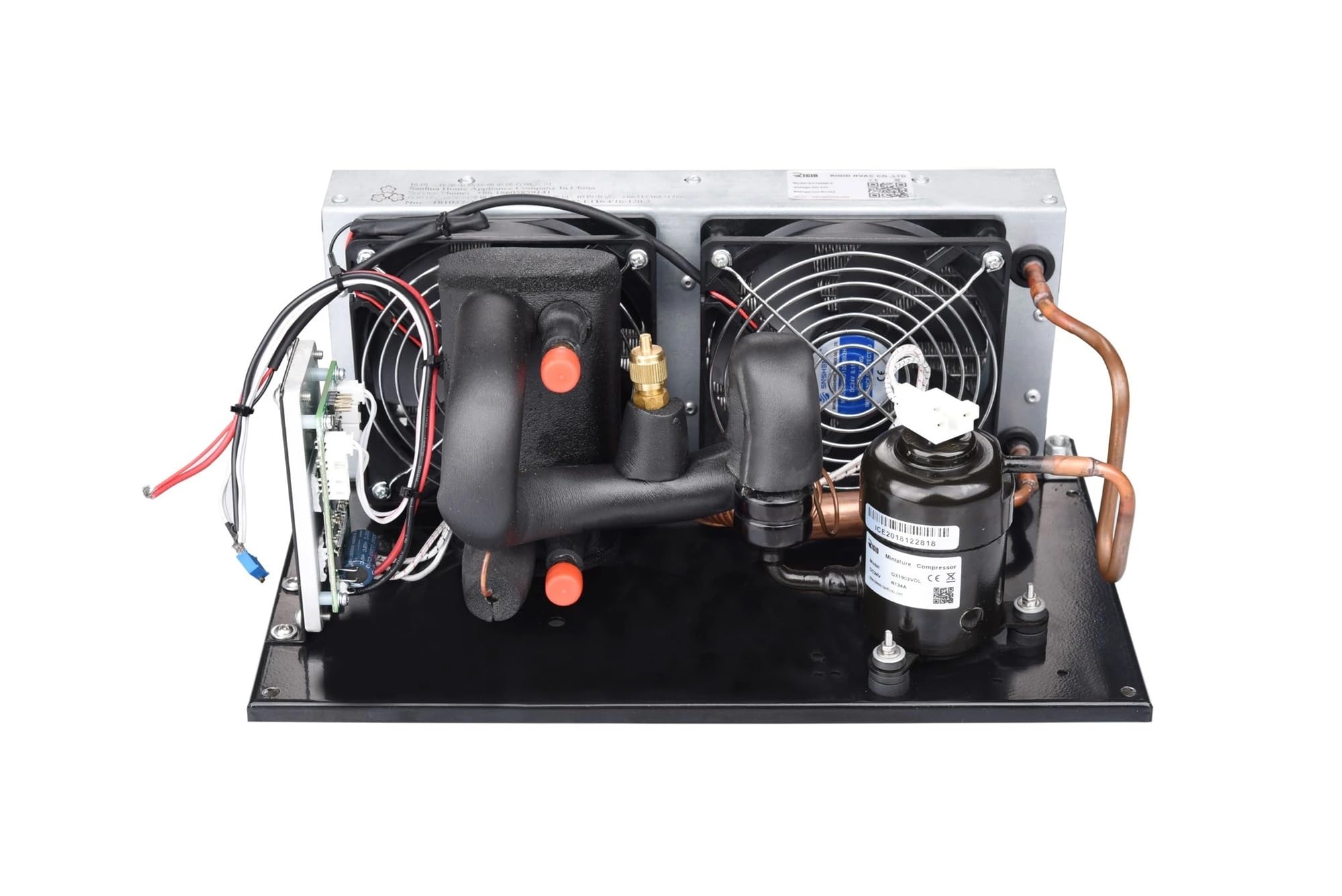 CVFRDD micro dc air conditioner, small 12v air conditione Plate Liquid Chiller DV3220E-P, 24V DC, 200W Capacity, R134A Refrigerant, Compact & Efficient Cooling Module
