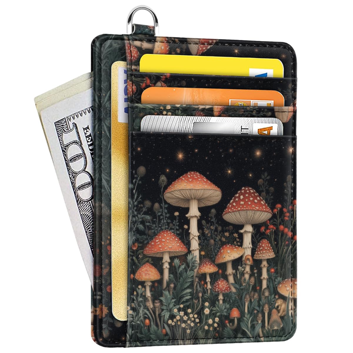 Coco Rossi Slim Credit Card Holder Wallet Women Thin Minimalist Card Cases