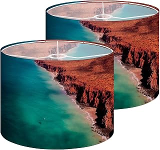 Lamp Shades Set of 2 Kimberley Western Australia Lamp shades for Table Lamps, Floor Lamps, Diy Pendant Light HD Printing Replacement LampShades House Decor