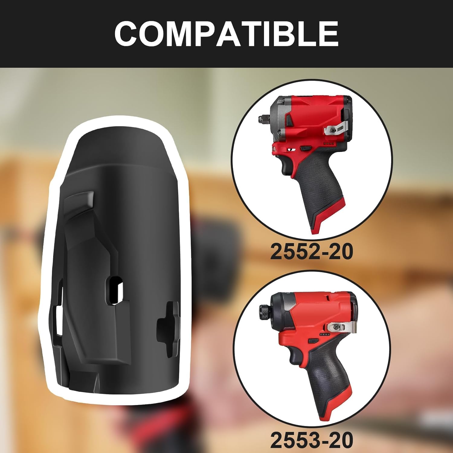 1pcs 49-16-2553 Impact Protective Boot for 12v Fuel 1/4in Stubby Impact Driver 2553-20 & 2552-20