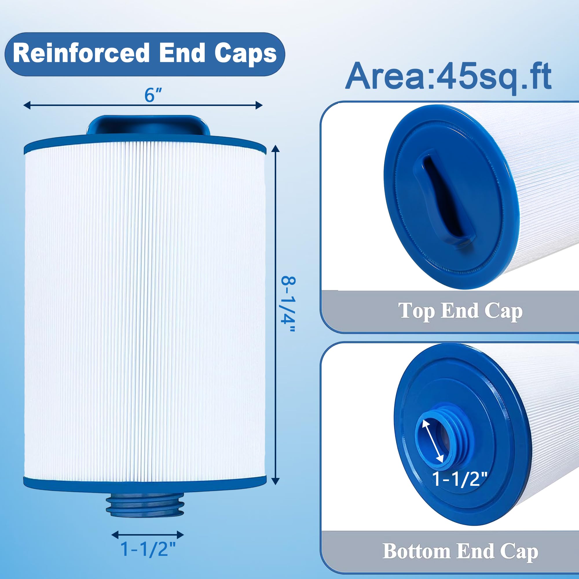 Pellucid 6CH-940 Spa Filter Compatible with PWW50P3 (1 1/2