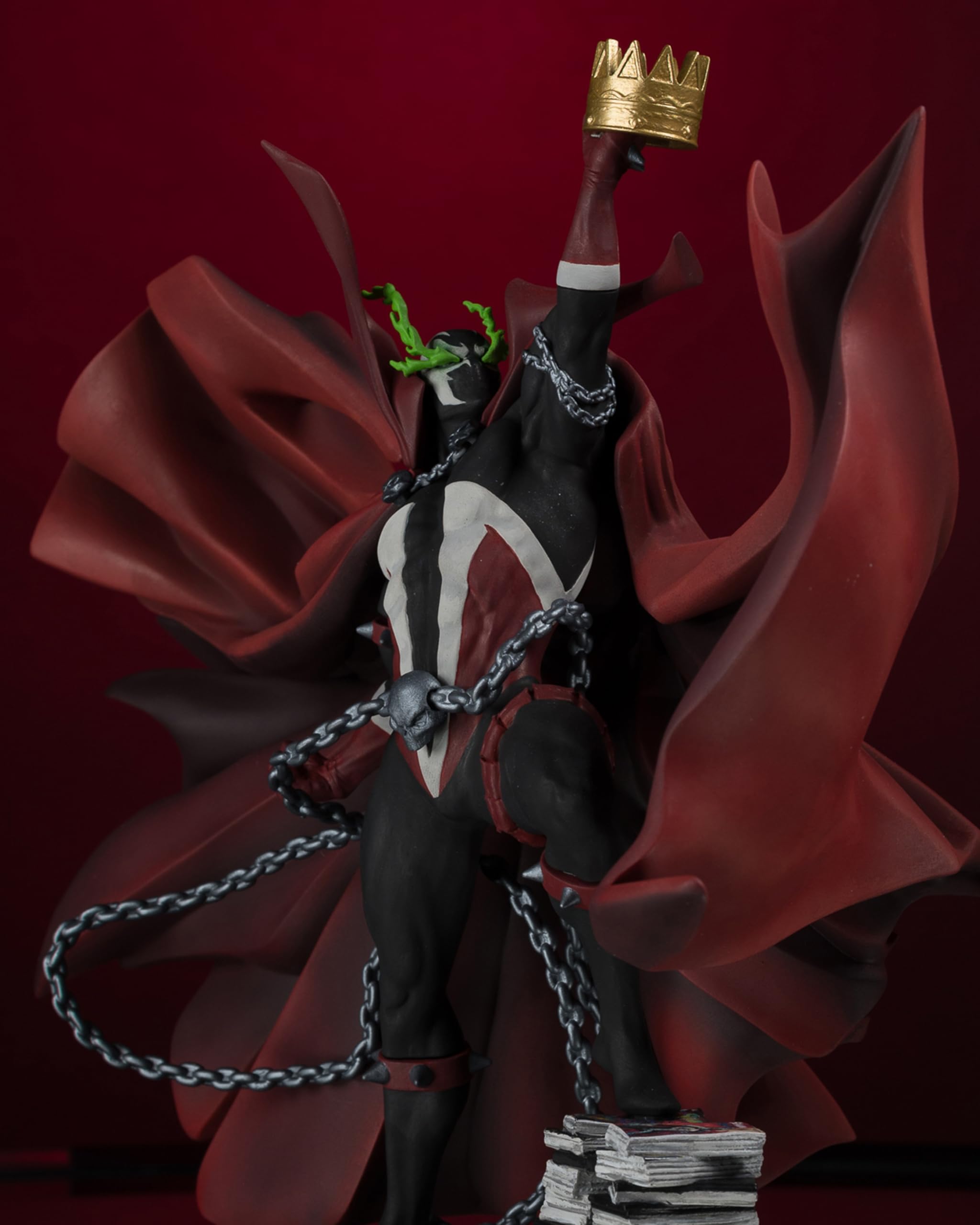 McFarlane Toys - Spawn #301 di Todd McFarlane (Nero Bianco & Rosso All Over) Statua in resina scala 1:10