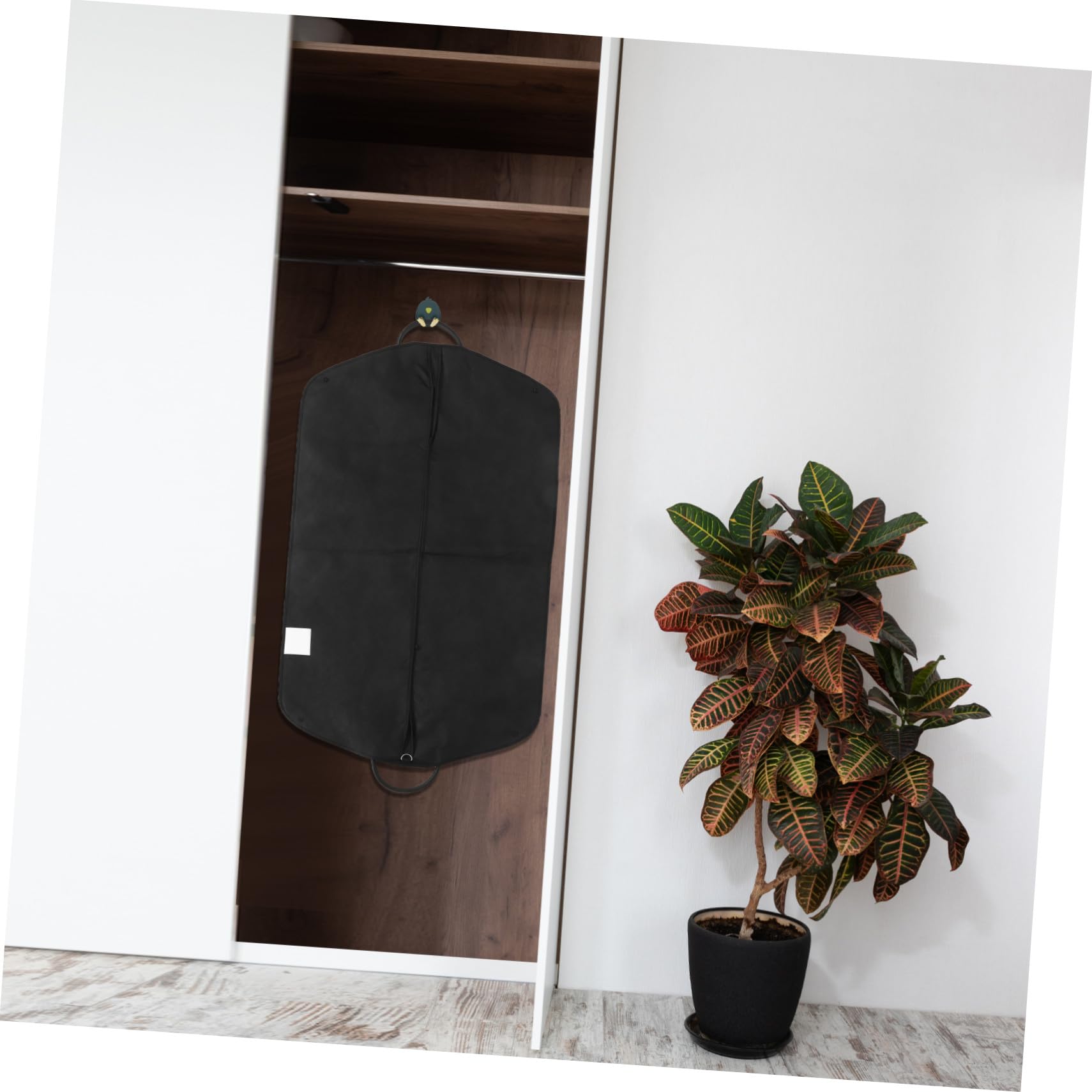 Cabilock 2 Piezas Cubiertas para Trajes de Tela No Tejida con Cierre Resistente y Asa Bolsas Protectores para Almacenamiento de Abrigos y Chaquetas Antipolvo para Viajes de Negocios y Hogar