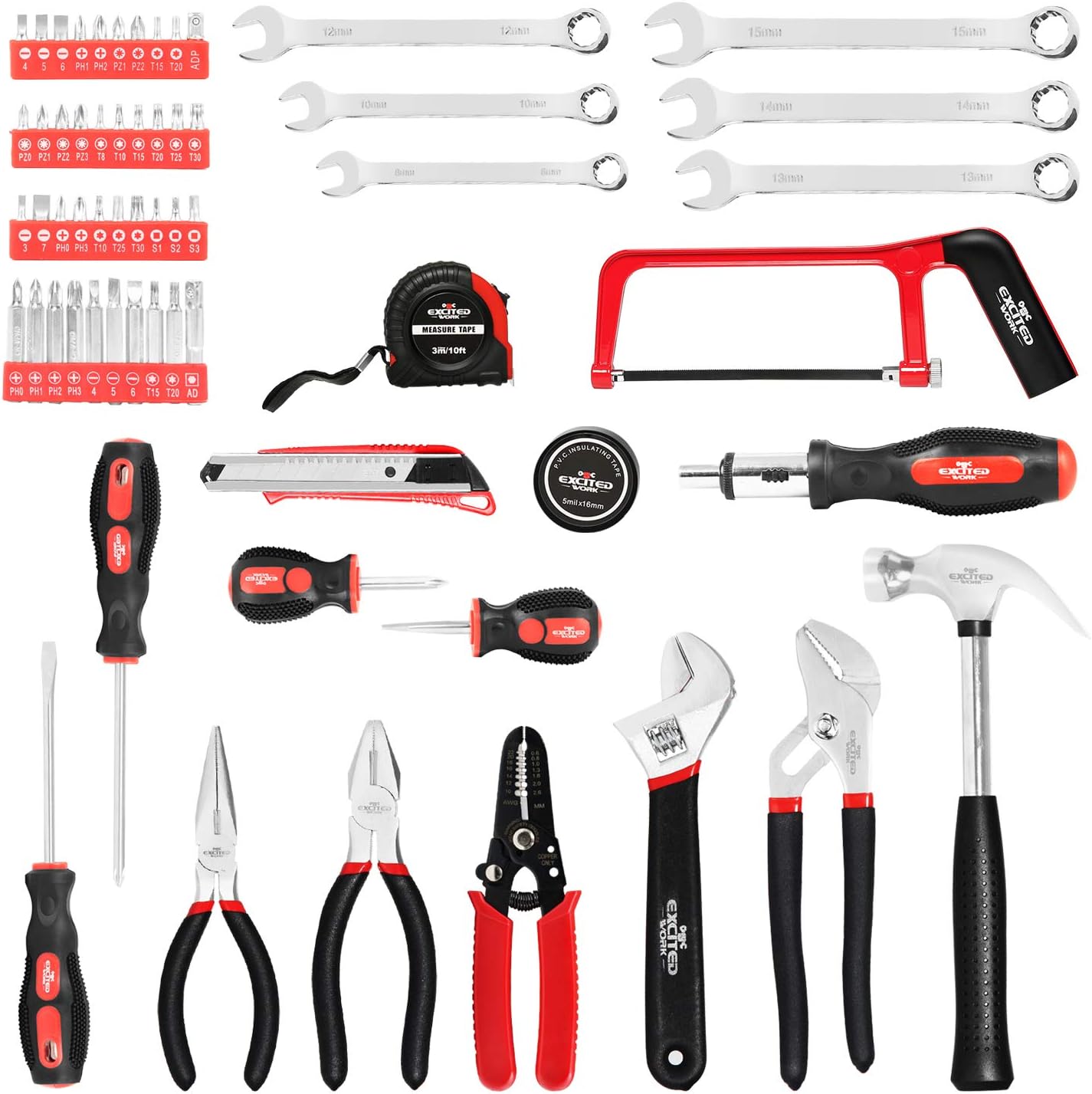 80% Off Discount (198PCs)Excited Work Home Repair Tool Set, Tool Sets for Homeowners, General Household Hand Tool Set with Storage Toolbox, EWTS10009 Super Cheap 🛒 (198PCs)Excited Work Home Repair Tool Set, Tool Sets for Homeowners, General Household Hand Tool Set with Storage Toolbox, EWTS10009