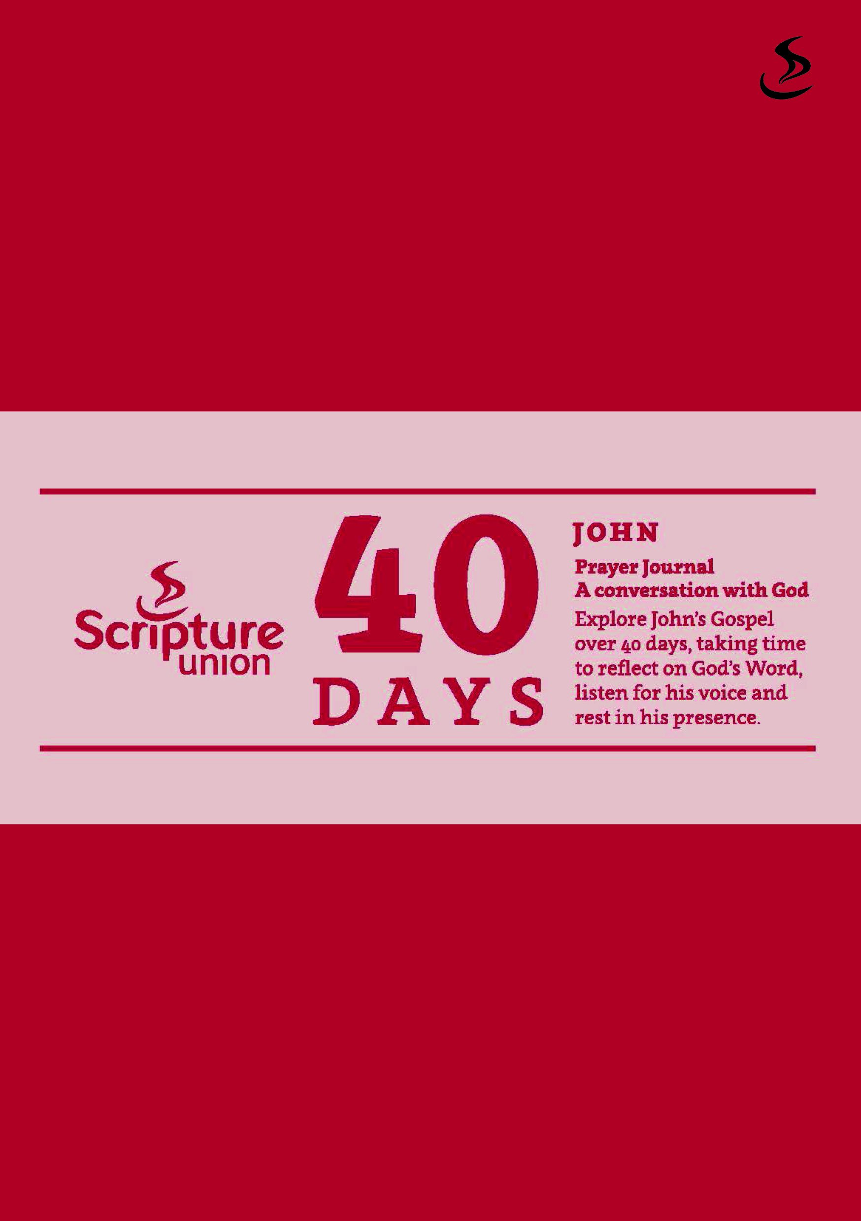40 Days - John (40 Days Prayer Journals)