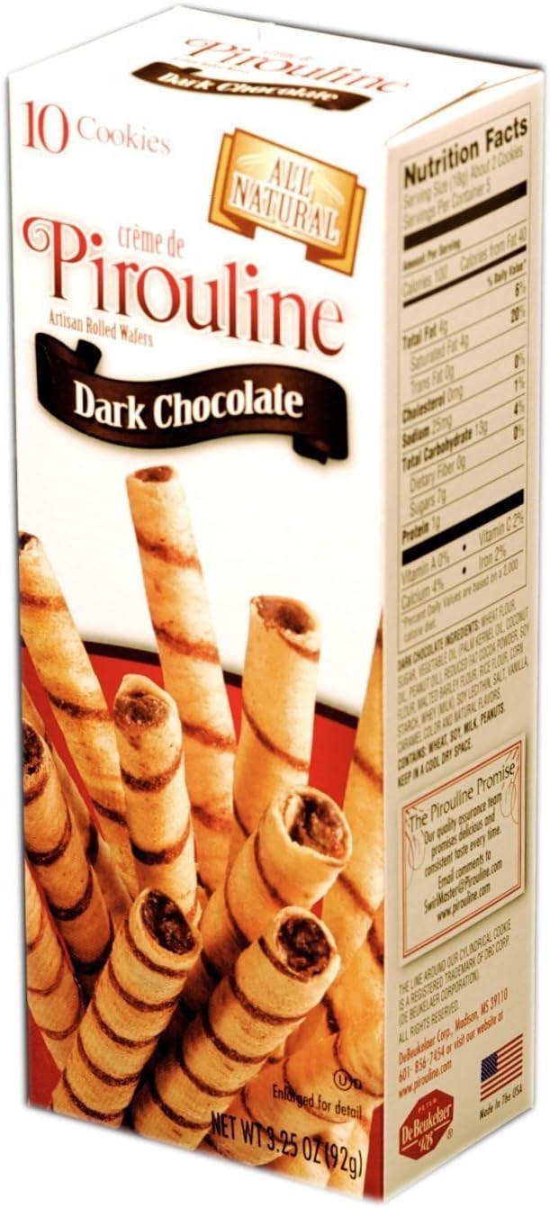 Cream De Pirouline - Dark Chocolate - Case of 12-3.25 oz