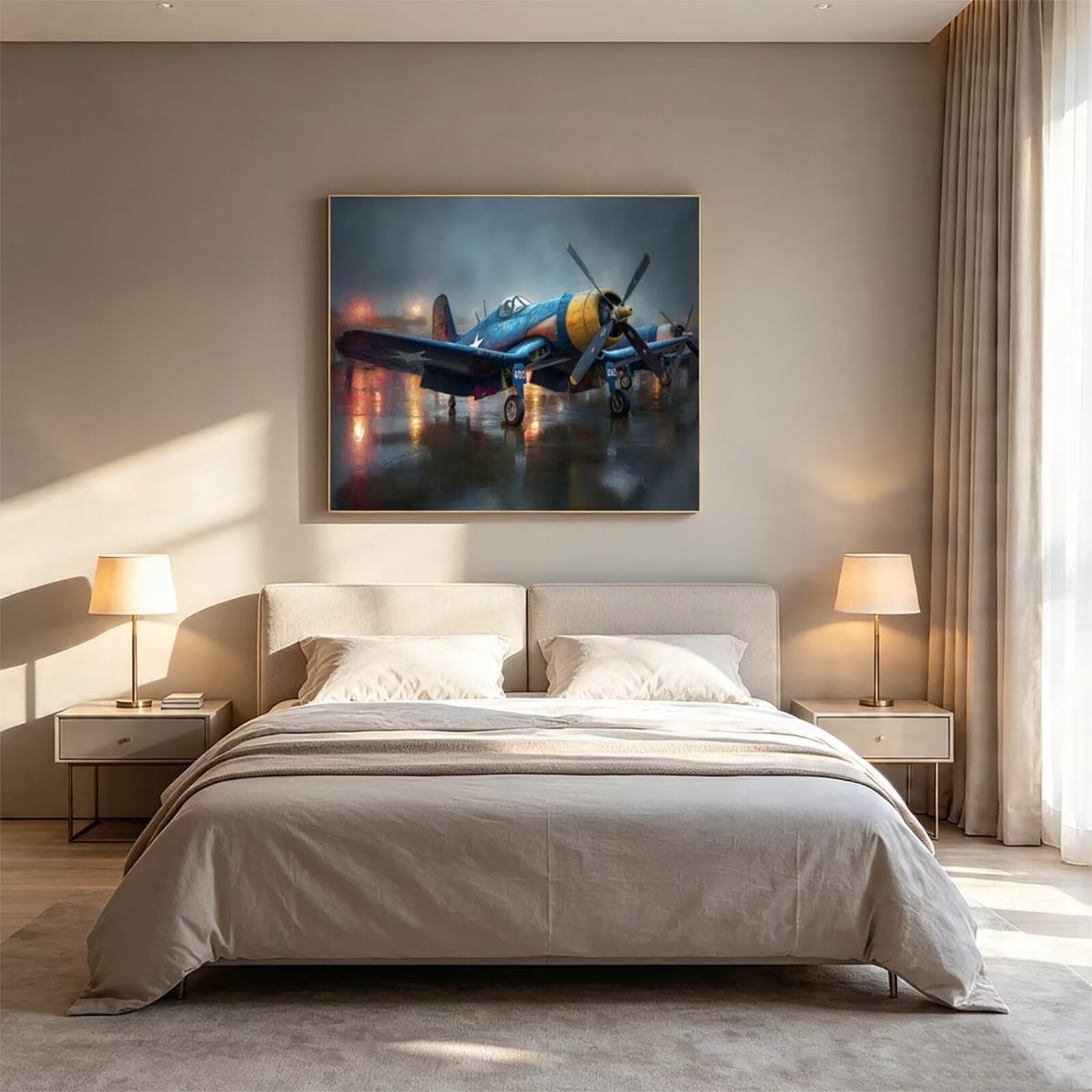 Malowanie numerów dla dorosłych samolot 70x95cm DIY kreatywne hobby dorośli ZSHS0440