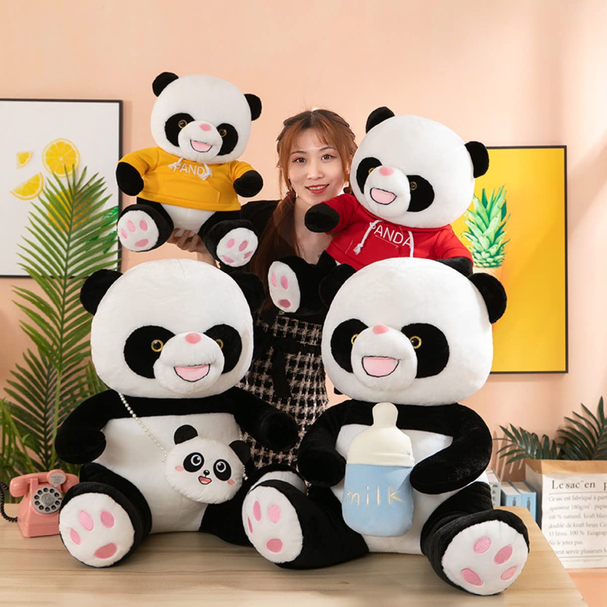 Amazon.co.jp: [LSDZW] リアルぬいぐるみ 動物 アニマル パンダ