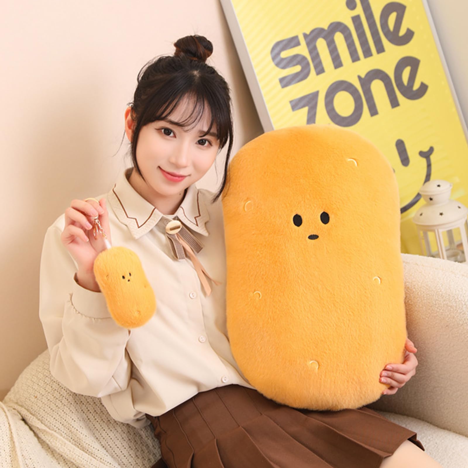 Amazon.co.jp: funnykitten ポテトフラシ天、かわいいポテトぬいぐるみ