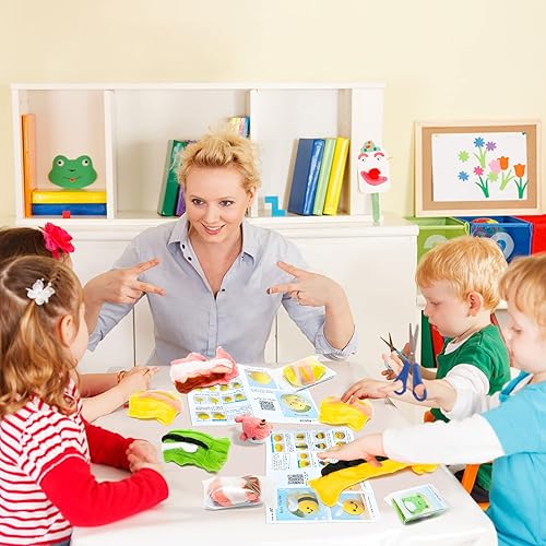 Miniatura 6 de WATINC Juego de 4 lindos kits de inicio de fieltro de aguja de animal, rana, pollo, abeja, narval, muñeca de animal, herramientas de fieltro de