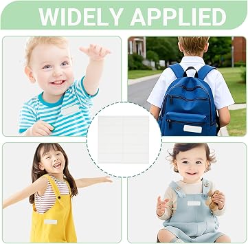 100 Name Labels for Clothes Kids,No-Iron Name Tags for Clothes,No-Iron Personalised Name Tags for Clothes, Bags, Bedding, Toys, Suitable for Kindergartens, Schools,Nursing Homes, Laundry (4 Pens)