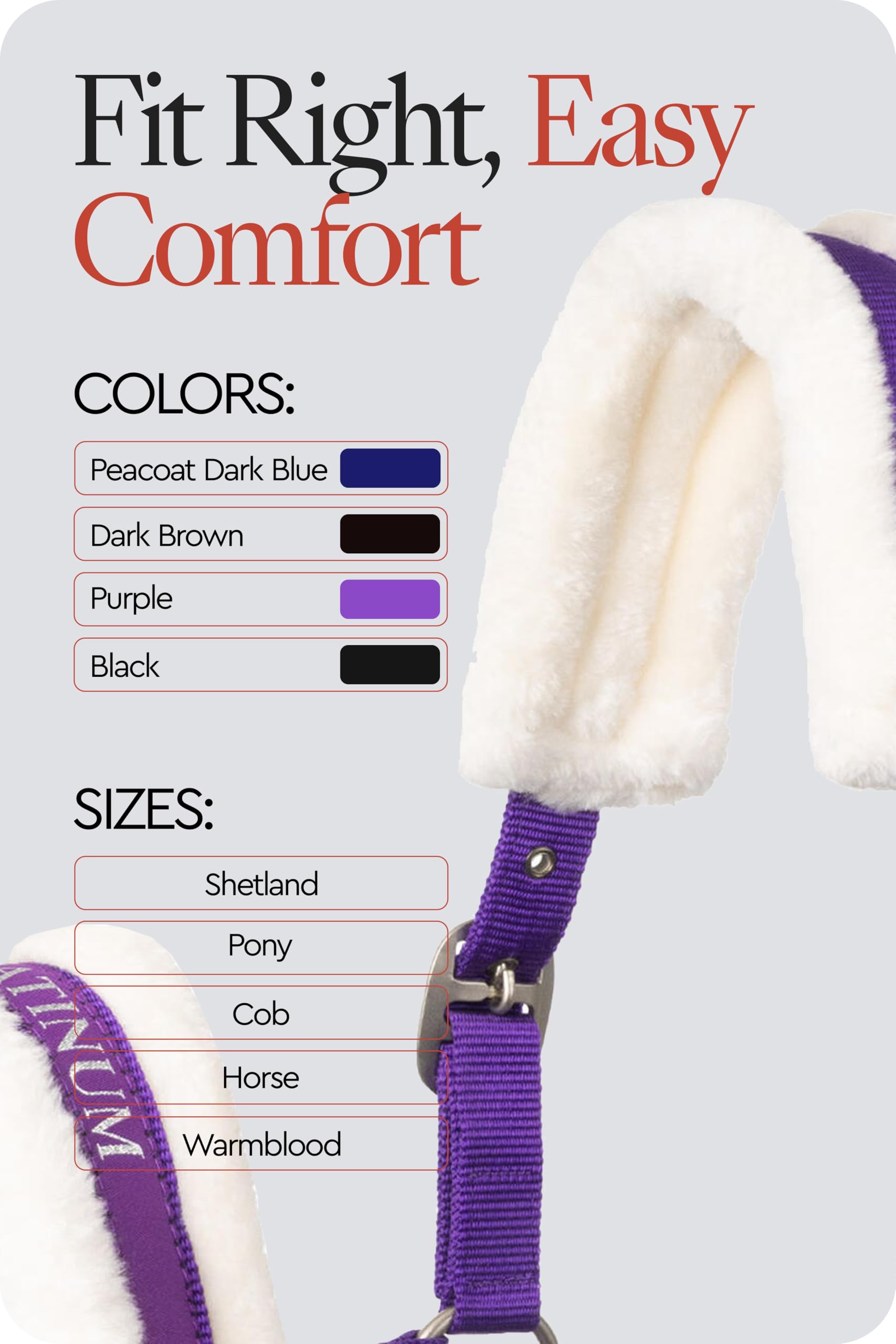 HORZE Cabezada Howard, Morado, C