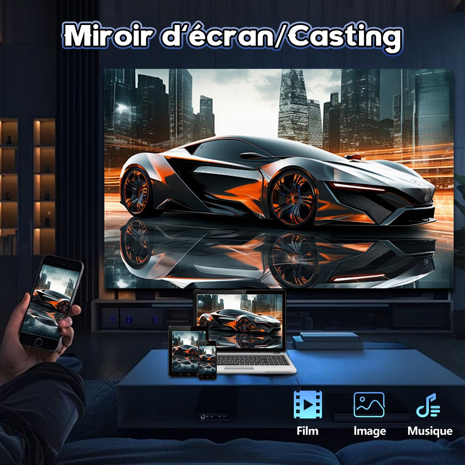 Z8 Pro Android TV Box 4G,4K HDR Android 10/12 Box pour Le déplacement Support HD 2.0 Max à la Sortie 8K,Streaming Box avec GPU Mali-G31,Smart TV Box Stockage USB Externe Max à 2TB