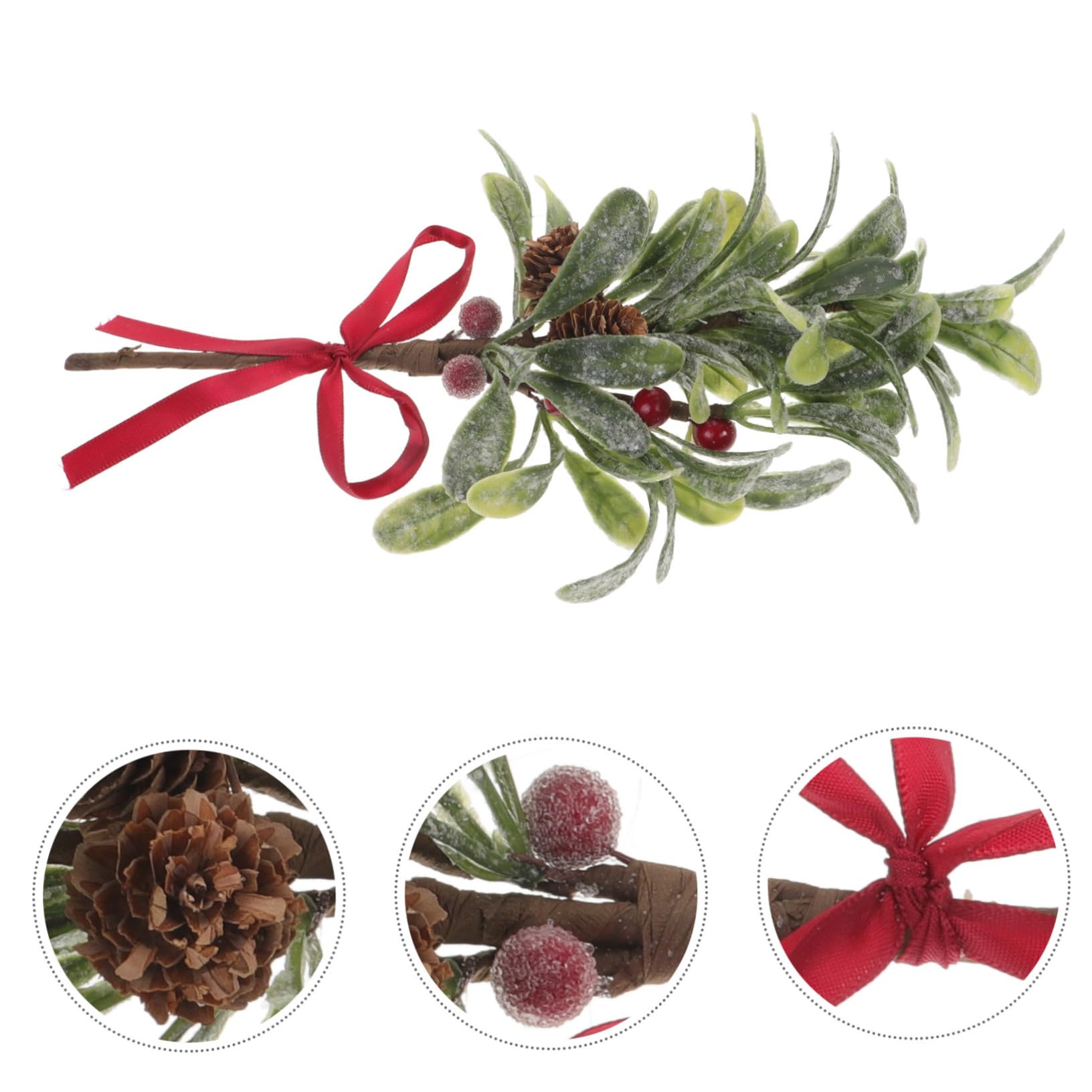 5stücke Künstlicher Weihnachtszweig Mit Roten Beeren Dekorative Xmas Vase Deko Für Festliche Anlässe Und Gemütliche Wohnatmosphäre Lange Künstliche Zweige Für Heim Und