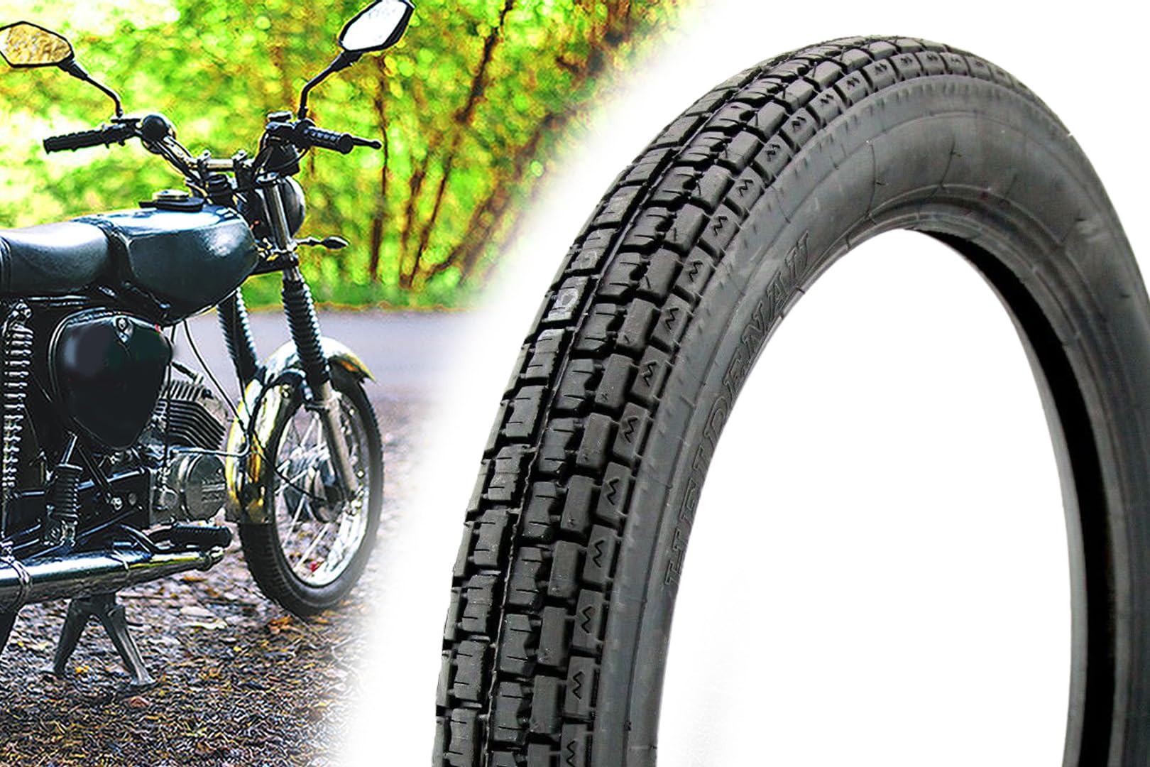 Reifen 2.75 x 16 Zoll K30 46J bis 100Km/h M/C Reinforced, für Simson S50, S51, S70, S53, KR51, SR4-2, SR4-3, SR4-4, hergestellt mit Heidenau