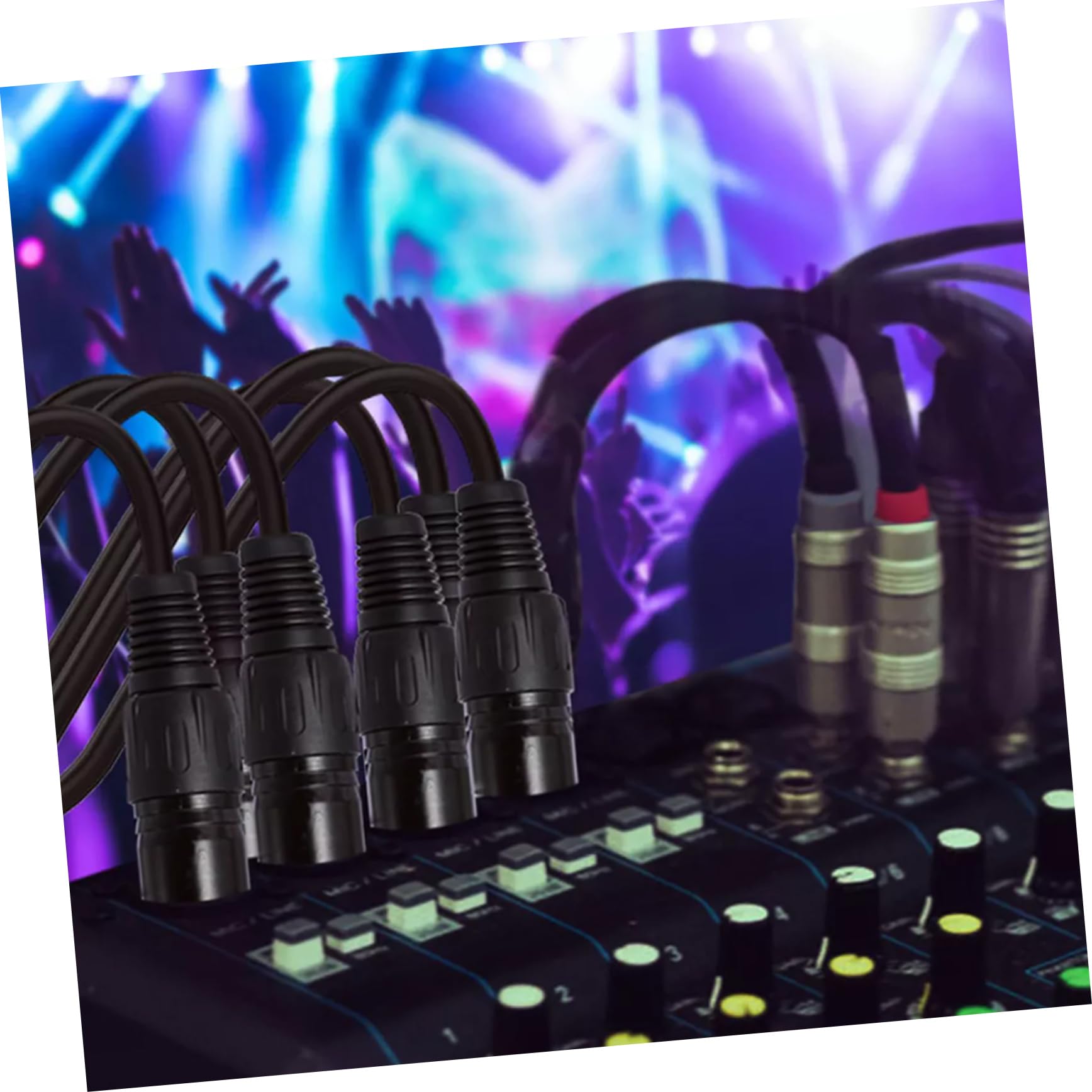 Kisangel 8pezzi Cavo Dmx Pin Per Faretti Per Illuminazione Da Palco Per Luci Mobili Per Microfono Audio Professionali