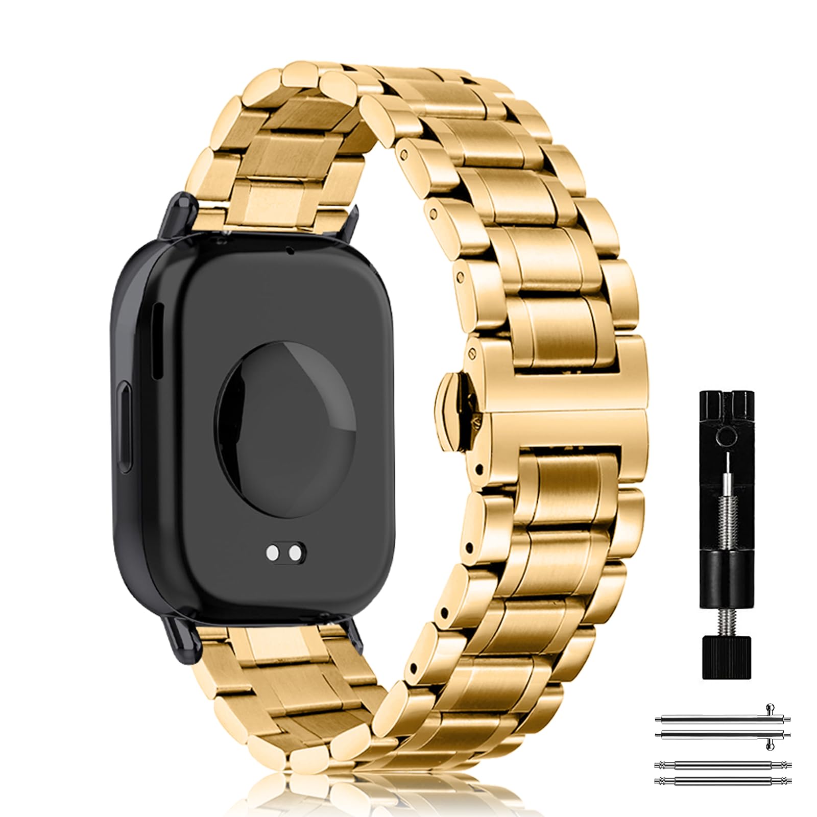 mi様　NOISES　ゴールドの金属製ベルト Amazon.co.jp: [ZoRoll] バンド Xiaomi Watch S5 46 mm 対応