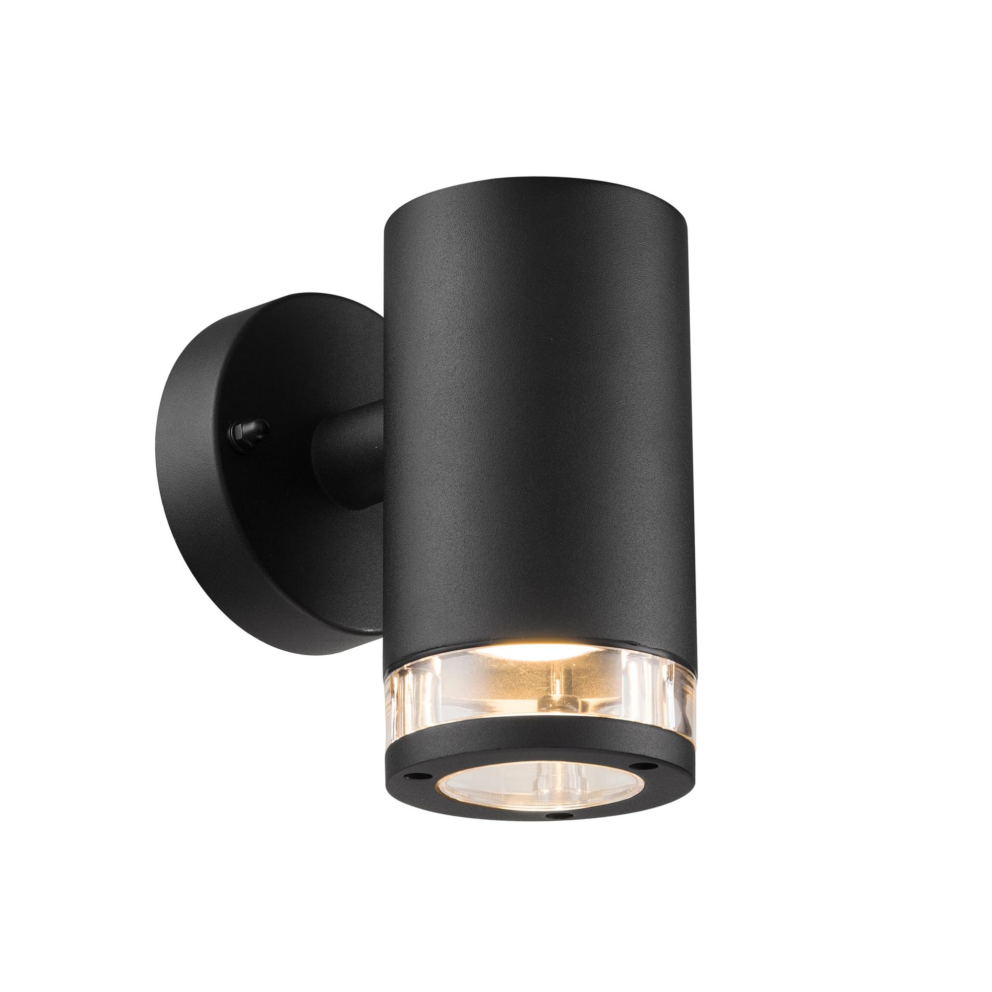 Nordlux Birk Single Outdoor Wall Light - Black - GU10