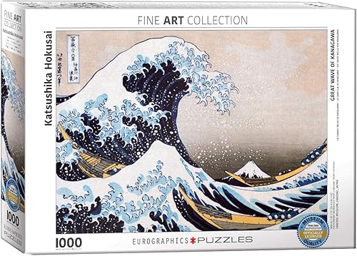 EuroGraphics Great Wave Kanagawa por Hokusai Puzzle (1000 piezas), (Modelo: 6000-1545)