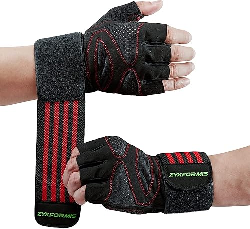 Miniatura 3 de Guantes de entrenamiento para hombres y mujeres, transpirables, ligeros, con soporte para muñequera, excelente agarre, protección completa de la