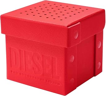 Diesel Double Down Silicone Three-Hand Analog Men's Watch, Big Face Watch for Men