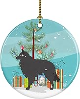 Vista 61 de Caroline's Treasures Adorno de cerámica con cola de perro pastor inglés antiguo para colgar en el árbol de Navidad, para el hogar, Navidad, fiestas