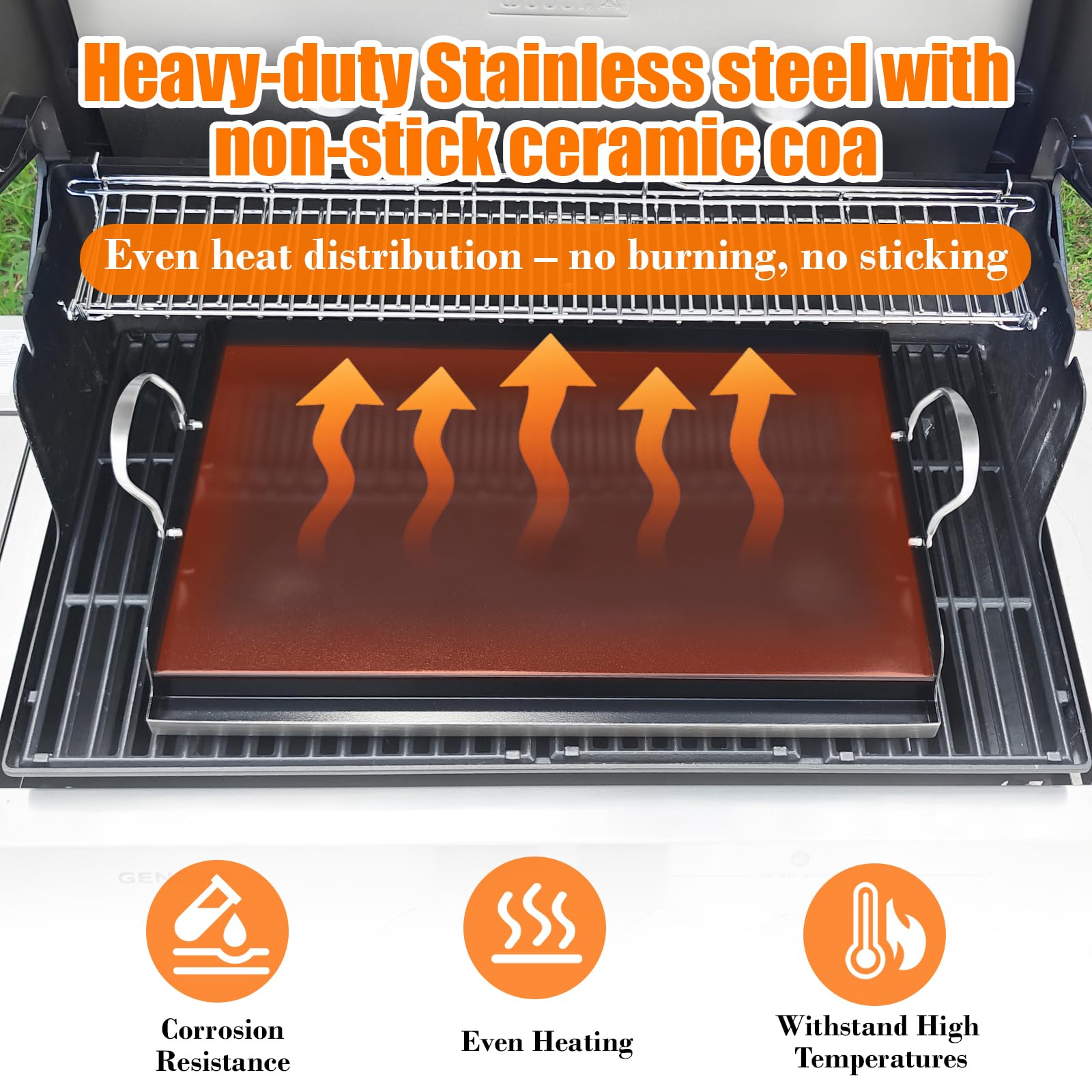 BBQ: Grillplaten voor op de barbecue - 3 stuks (46 x 30 cm