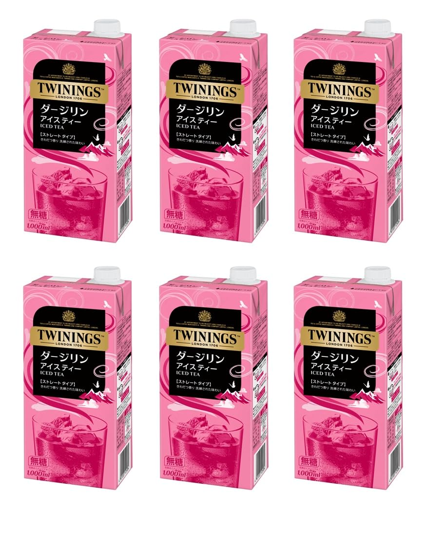 トワイニング リキッドティー ダージリン 無糖 1L×6本