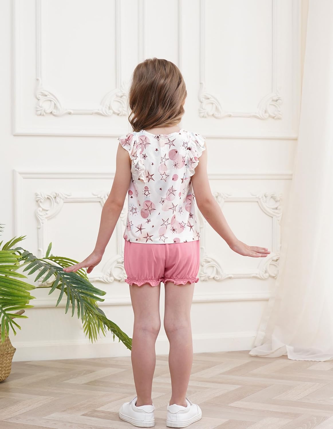 Toddler Girls Clothes Set Cute Playwear Summer T-Shirt and Shorts Baby Outfits Viscose from Bamboo 3Months-6Y - Image 5