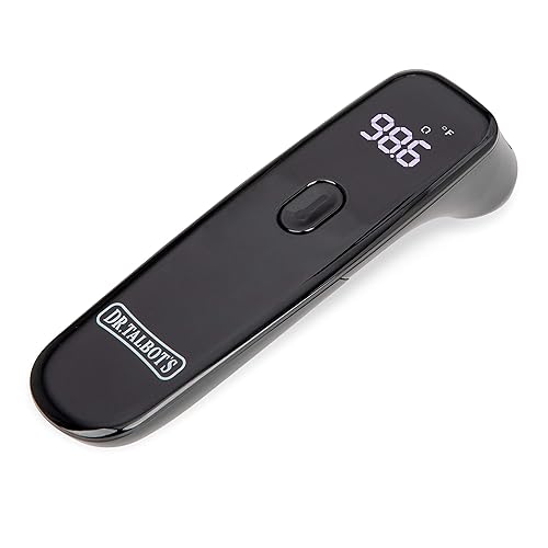 Miniatura 2 de Dr Talbots Termómetro acrílico infrarrojo sin contacto con pantalla LED indicador de advertencia de fiebre lectura precisa 1 S para bebé niños