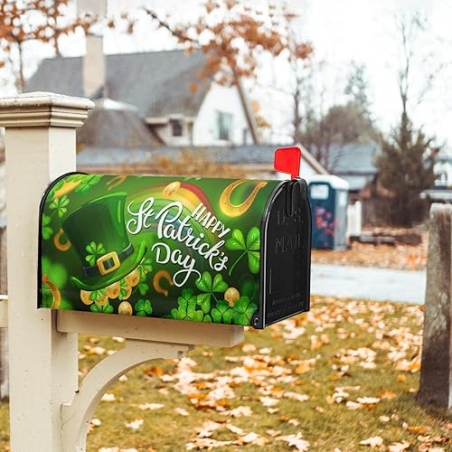 Miniatura 12 de Funda para buzón de águila calva con bandera estadounidense, tamaño estándar, 18 x 21 pulgadas, patriótica, impermeable, para buzón de correo