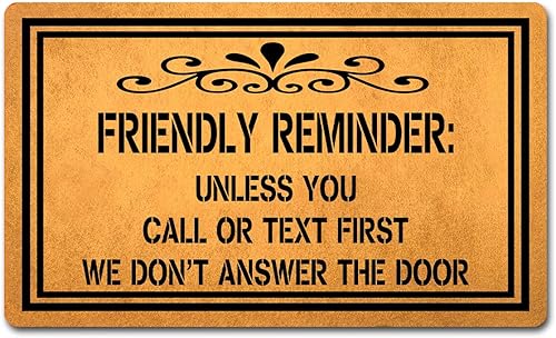 Alfombrillas de bienvenida de Dew Xia para puerta antideslizante para entrada, alfombrilla de goma, alfombra de cocina y alfombrillas de 18.0 in de