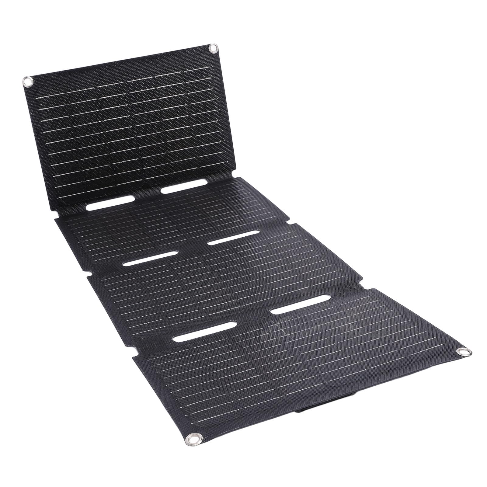 Caricatore a Pannello Solare Pieghevole da 80 W Pannello Solare USB Monocristallino Portatile Impermeabile Ed Efficiente per L'escursionismo in Campeggio