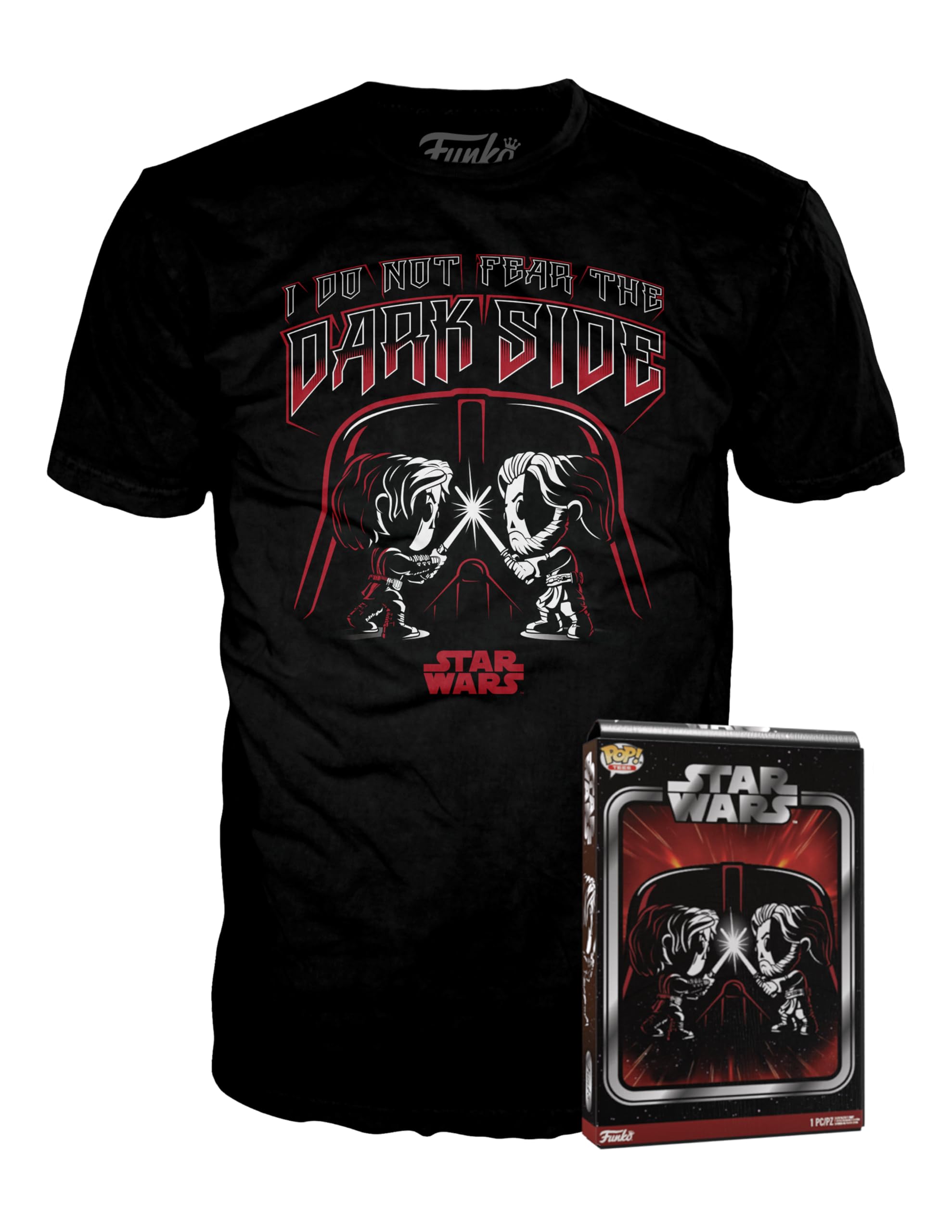 Funko Pop! & Tee: Star Wars Boba Fett, T-Shirt Taglia M E Statuina In Vinile Da 9,5 Cm, Regalo Per Collezionisti E Fan