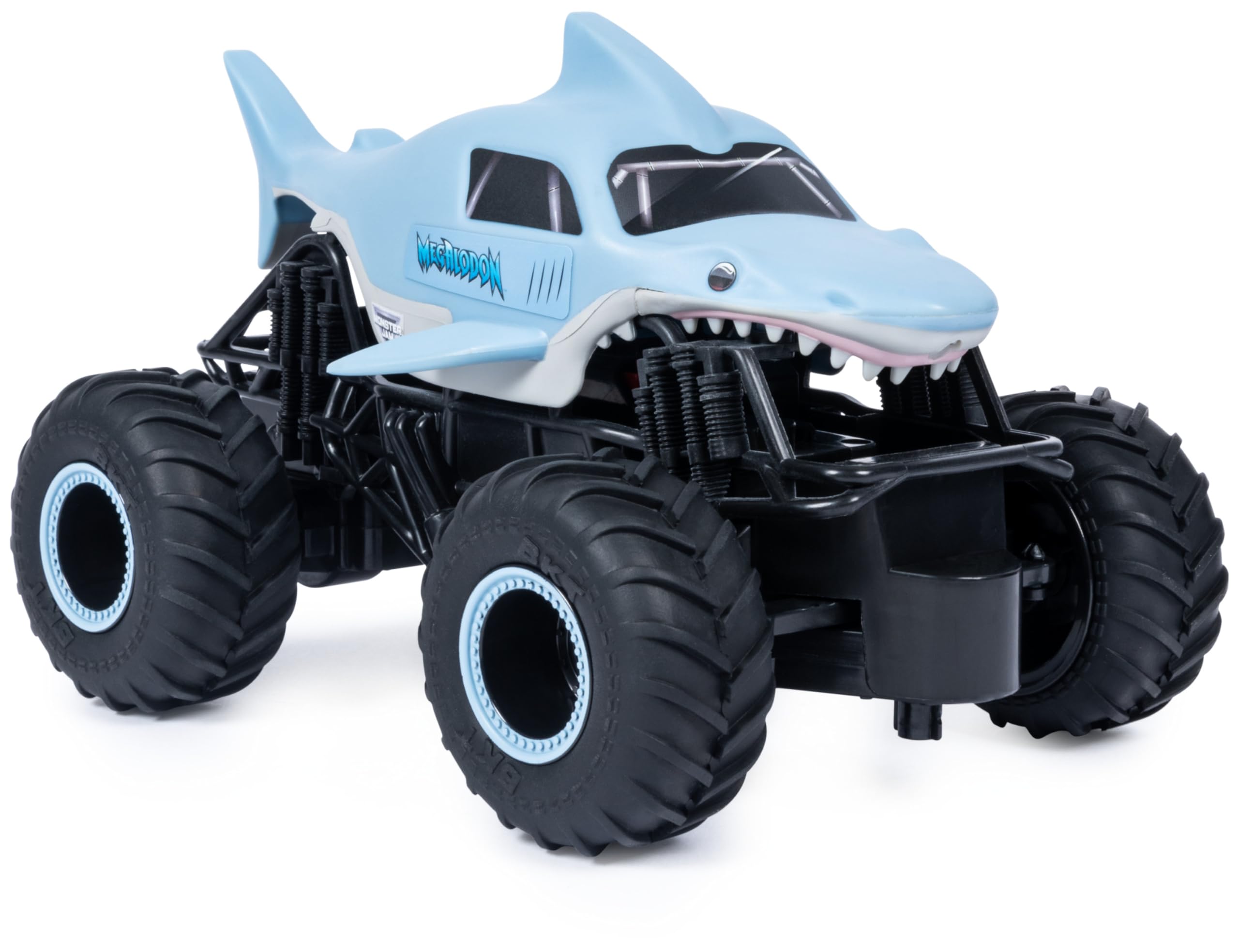 Monster Jam - Coche Teledirigido Megalodón - Coche para Niños RC Monster Truck a Escala 1:24-2.4GHZ hasta 76m - Juguetes Niños 4 Años +