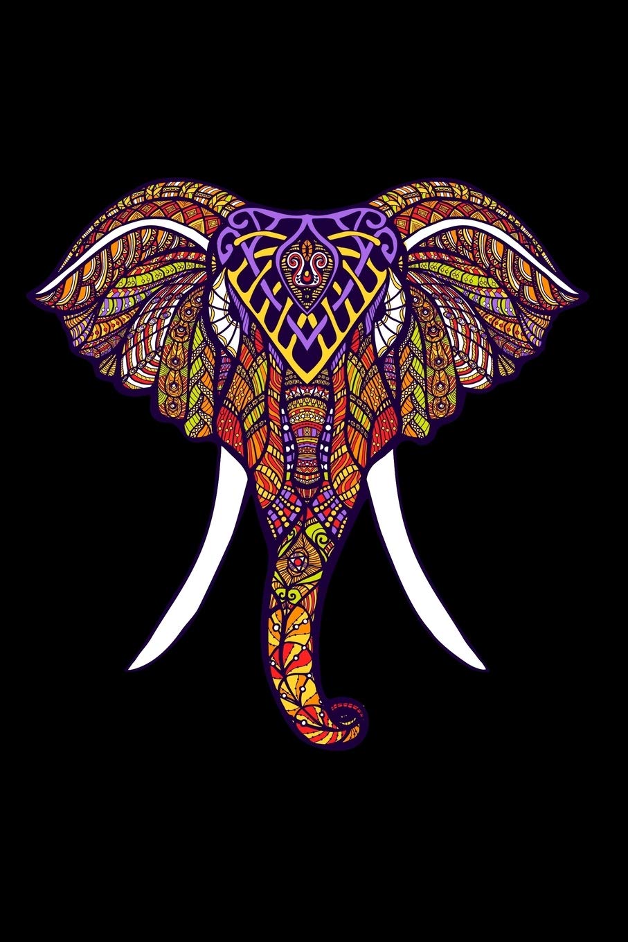 passwords: Internet Password Logbook Large Print With Tabs, password notebook alphabet | elephant mandala Cover
