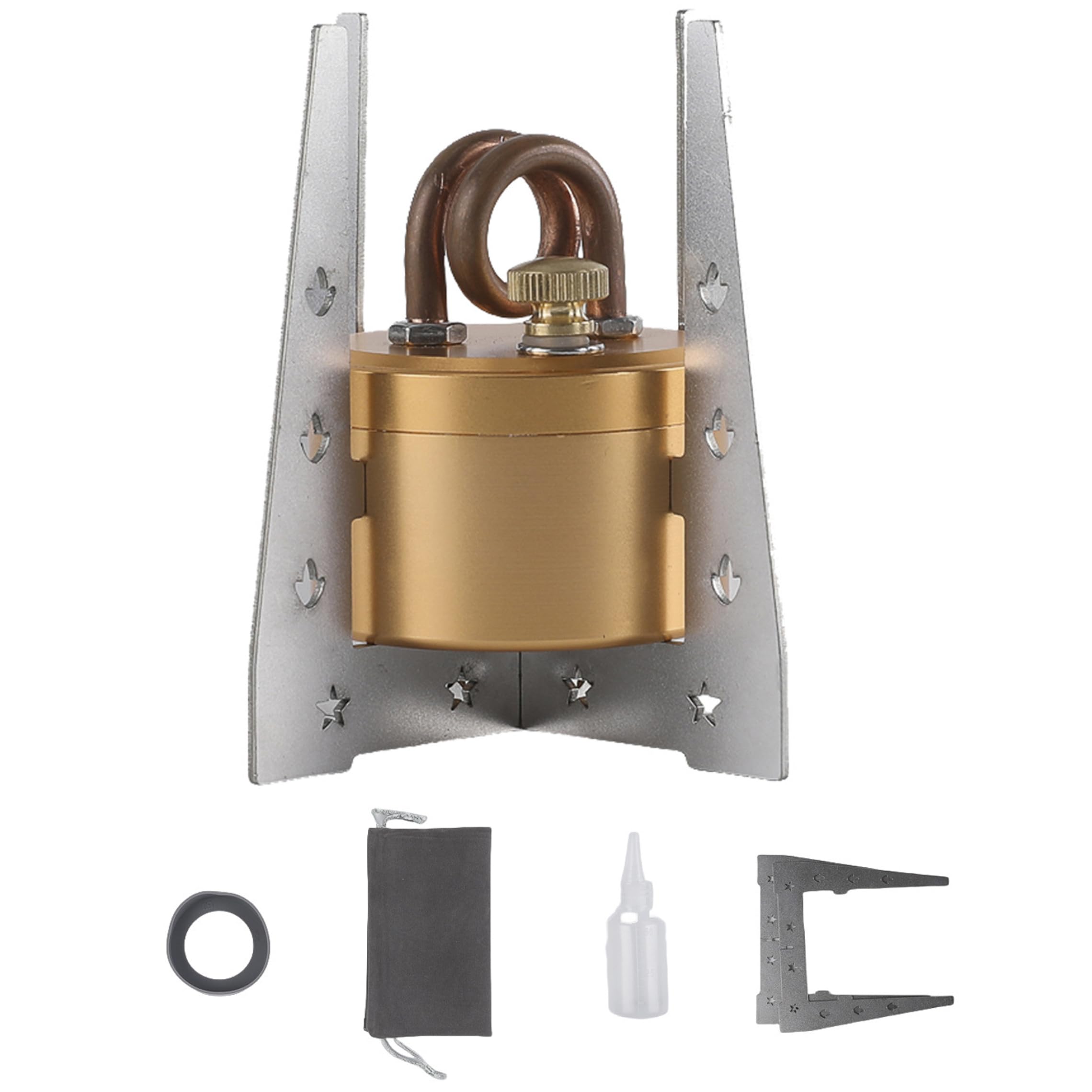 Réchaud à alcool anti-basculement kit de camping avec tapis antidérapant et sac