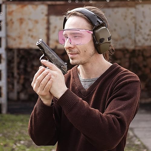 Miniatura 8 de Gafas de seguridad antiniebla, gafas protectoras con bloqueo de luz azul, antipolvo, protección UV, para hombres y mujeres (rosa)