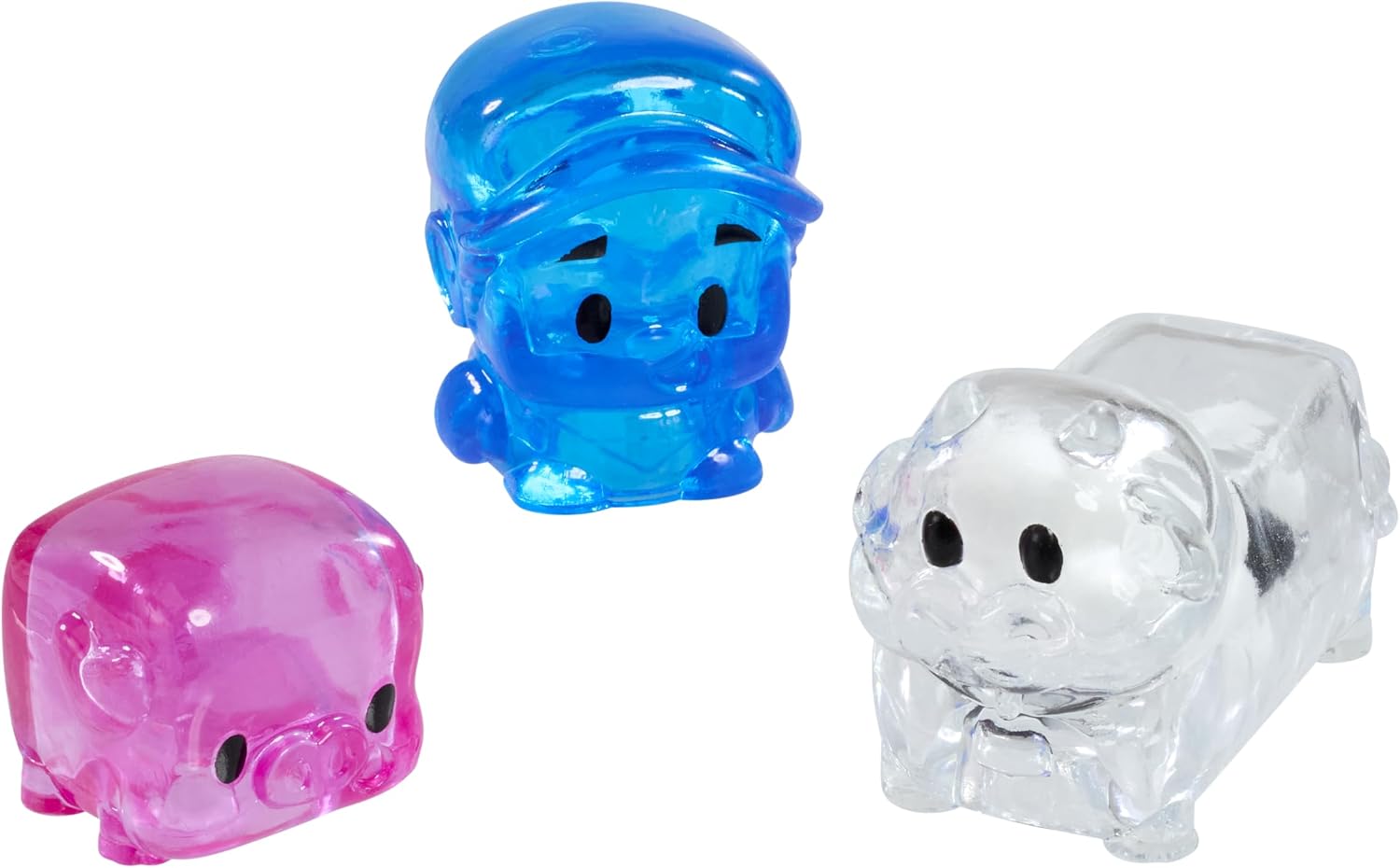 Jelly Blox Farmer Character Set | Farmer, Cow, Pig | Toddler & Preschool Building Blocks Kids Can Squeeze, Stretch, Squish | MESH ACCREDITED | Safety Tested & Ouch-Free | Sensory Play Toy for Ages 2+