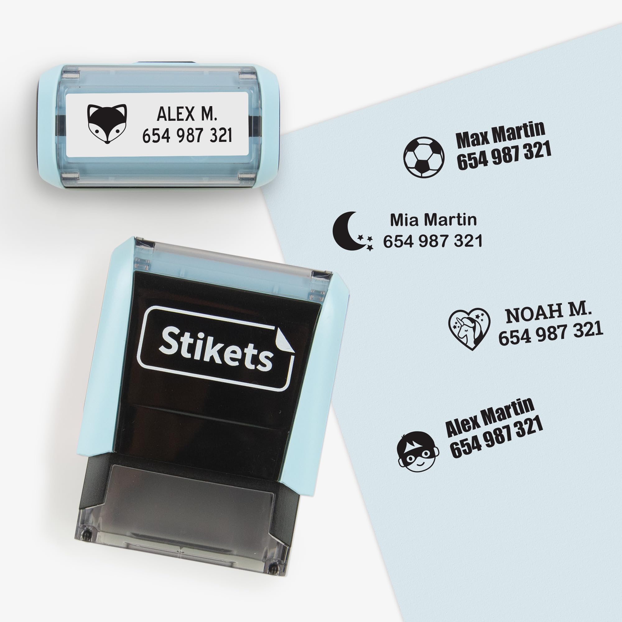 Tampon Personnalisé, Tampon Pour Marquer Les Vêtements Et Les Livres Pour Enfant Pas Facile À S