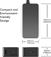 Vista 6 de HKY Cargador de batería DJI de repuesto de 60 W para DJI Mavic 2 Pro, Mavic 2 Zoom, Mavic 2 Enterprise Drone Quadcopter F2C60 adaptador de corriente